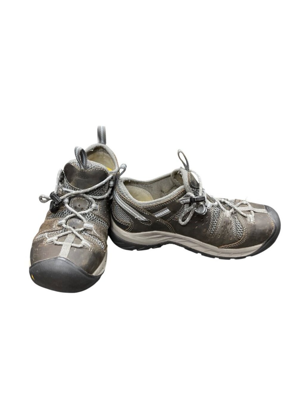 Keen Utility womens brown leather safety toe shoes sneakers sz 7.5 SKU 10-765